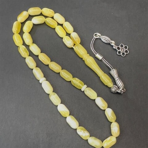 N.N Kaliningrad Damla Kehribar Tespih 5*9 (mm)-1