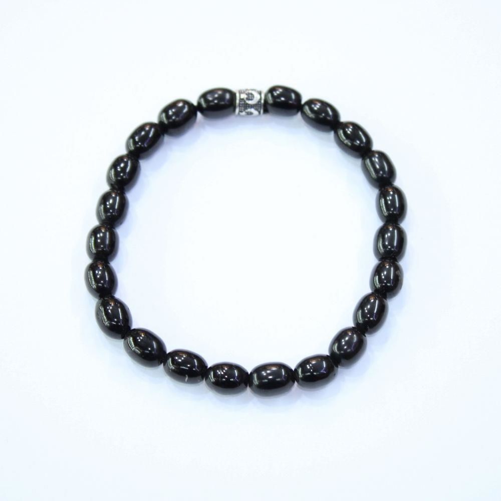 Oltu Taşı Unisex Bileklik 7*10 (mm)