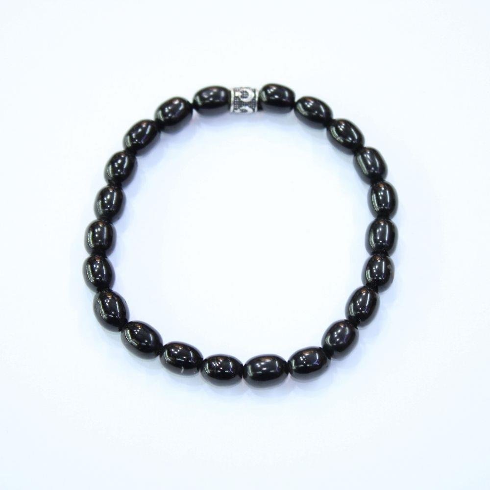 Oltu Taşı Unisex Bileklik 7*10 (mm)