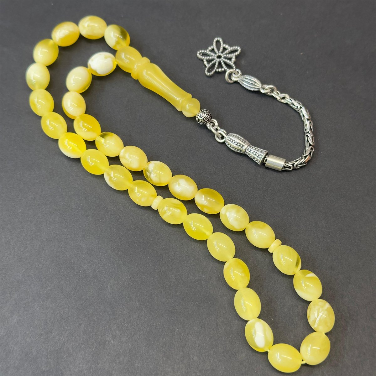 N.N Kaliningrad Damla Kehribar Tespih 7*9 (mm)