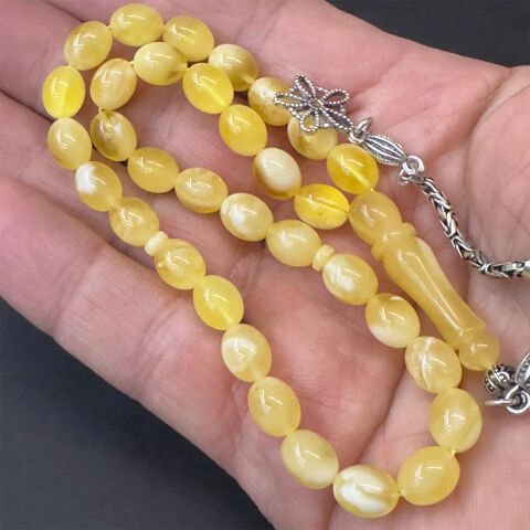 N.N Kaliningrad Damla Kehribar Tespih 7*9 (mm)