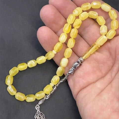 N.N Kaliningrad Damla Kehribar Tespih 6,5*9,5 (mm)-1