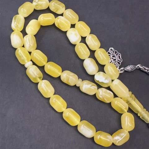 N.N Kaliningrad Damla Kehribar Tespih 6,5*9,5 (mm)-1