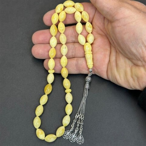 Kaliningrad Damla Kehribar Tespih 8*12,5 (mm)