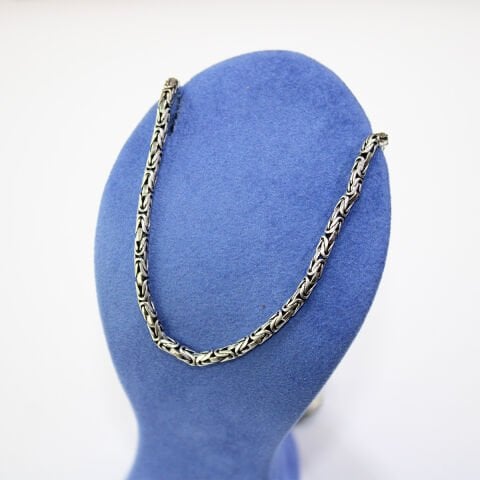 Gümüş Kral Zincir Kolye