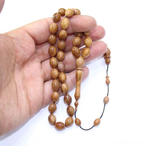 Yerli Atölye İşçiliği Beyzi Kesim Kuka Tespih 8*11,5 (mm)