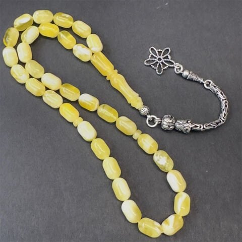 N.N Kaliningrad Damla Kehribar Tespih 6*9,5 (mm)-1