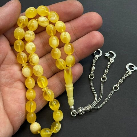 N.N Kaliningrad Damla Kehribar Tespih 8*9,5 (mm)