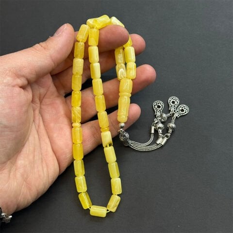 Kaliningrad Damla Kehribar Tespih 7*11 (mm)-1