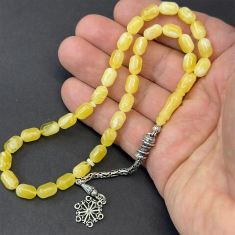 N.N Kaliningrad Damla Kehribar Tespih 6*9,5 (mm)-2