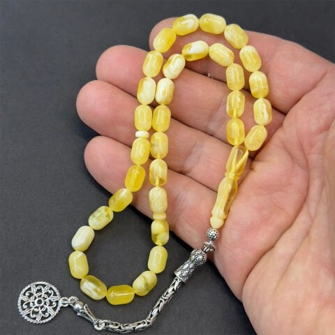 N.N Kaliningrad Damla Kehribar Tespih 6*9,5 (mm)-3