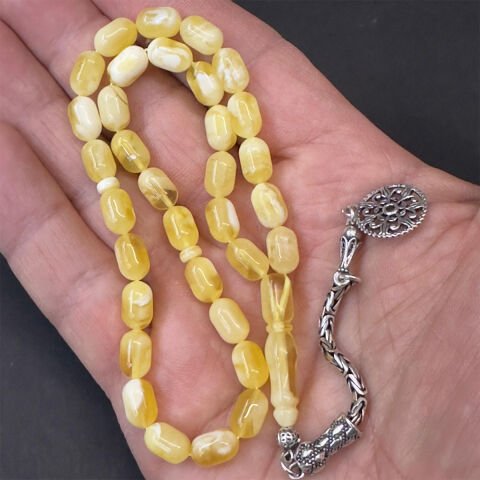 N.N Kaliningrad Damla Kehribar Tespih 6*9,5 (mm)-3