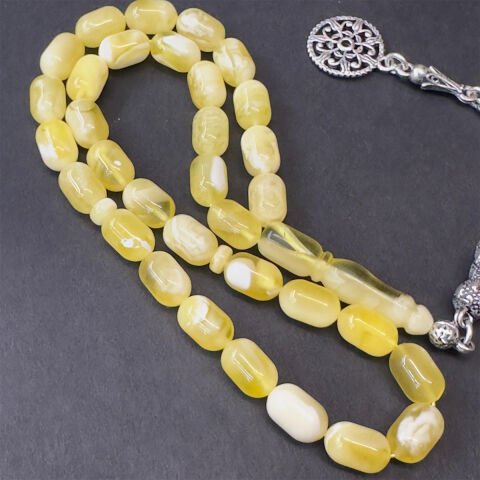 N.N Kaliningrad Damla Kehribar Tespih 6*9,5 (mm)-3