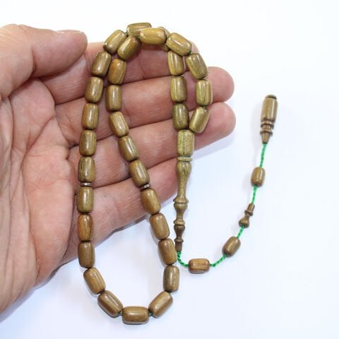 Yerli Atölye İşçiliği Yeşil Pelesenk Tespih 6,5*10,5 (mm)