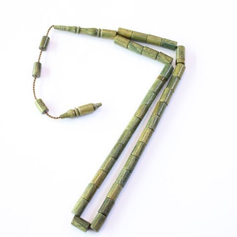 Yerli Atölye İşçiliği Yeşil Pelesenk Tespih 6,5*10,5 (mm)