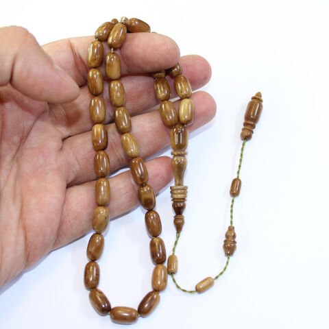 Yerli Atölye İşçiliği Kapsül Kuka Tespih 7*11,5 (mm)