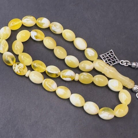 N.N Kaliningrad Damla Kehribar Tespih 6,5*8,5 (mm)-1