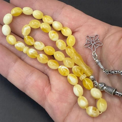 N.N Kaliningrad Damla Kehribar Tespih 6,5*8,5 (mm)-2