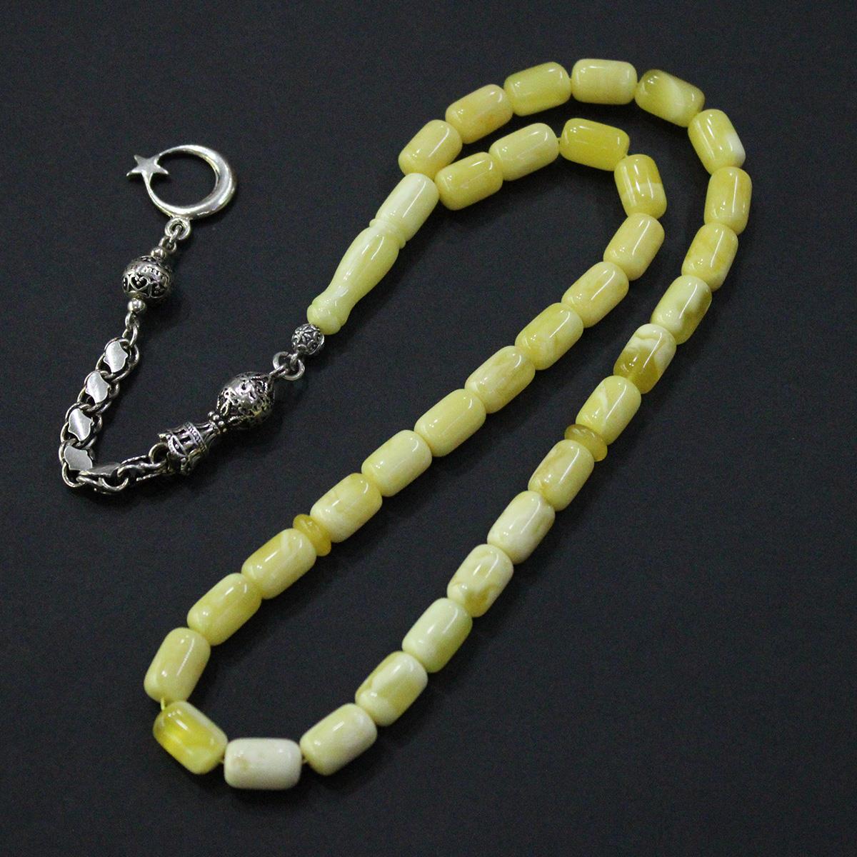 Akça Kaliningrad Damla Kehribar Tespih 8*12 (mm)