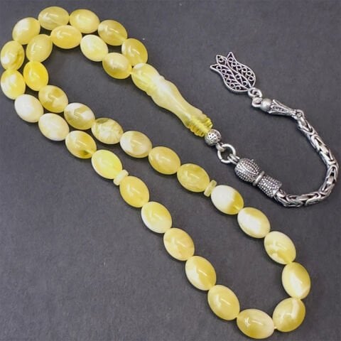 N.N Kaliningrad Damla Kehribar Tespih 6,5*8,5 (mm)-3