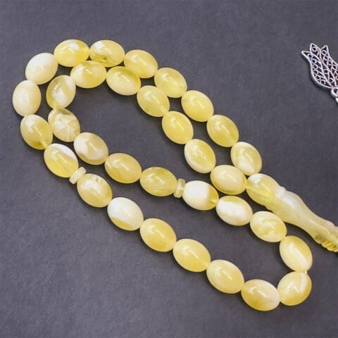 N.N Kaliningrad Damla Kehribar Tespih 6,5*8,5 (mm)-3