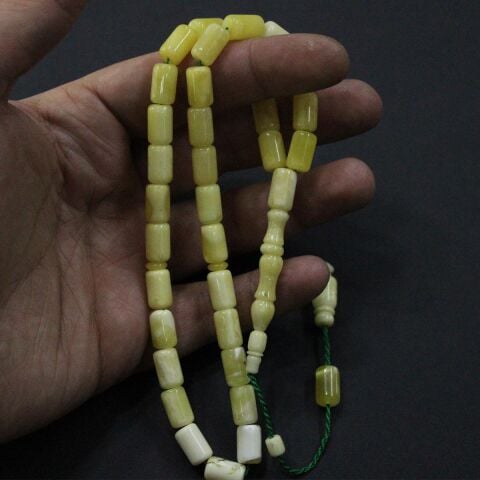 Sistemli Akça Kaliningrad Damla Kehribar Tespih 7*11 (mm)