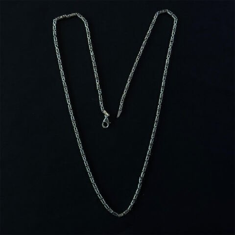 Gümüş Kral Zinciri Kolye 2,5 (mm)-1