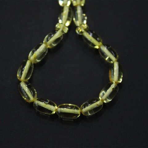 Şeffaf Kaliningrad Damla Kehribar Tespih 6*10,5 (mm)