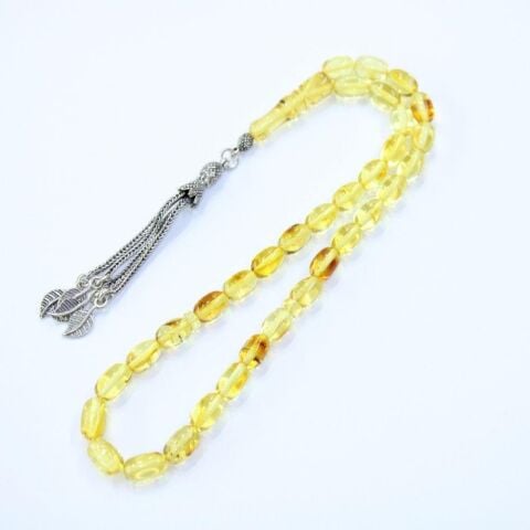 Şeffaf Kaliningrad Damla Kehribar Tespih 7*10 (mm)