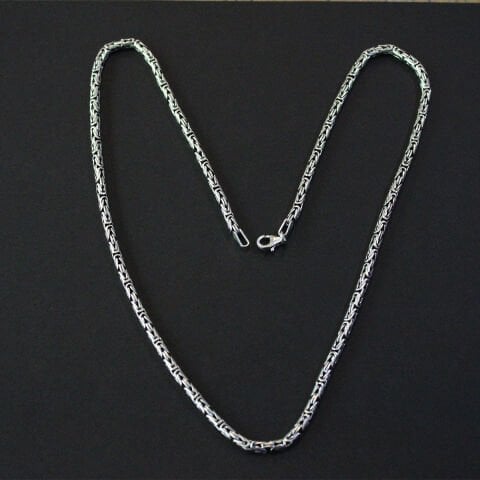 Gümüş Kral Zinciri Kolye 3 (mm)