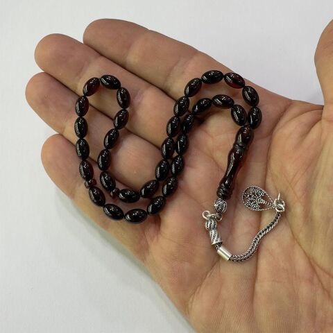 Kaliningrad Damla Kehribar Konyak Tespih 5*8 (mm)