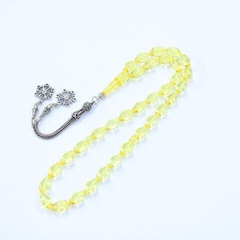 Şeffaf Kaliningrad Damla Kehribar Tespih 7*10,5 (mm)