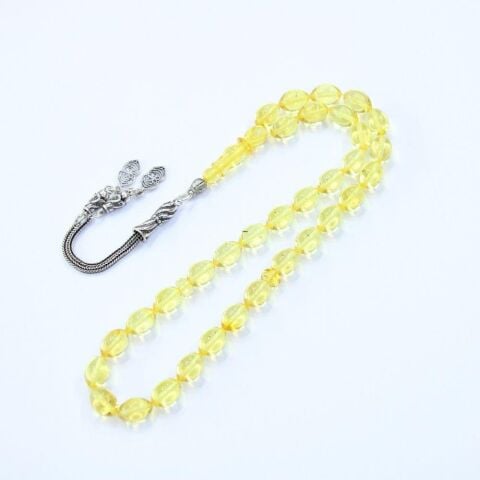 Şeffaf Kaliningrad Damla Kehribar Tespih 6*10 (mm)