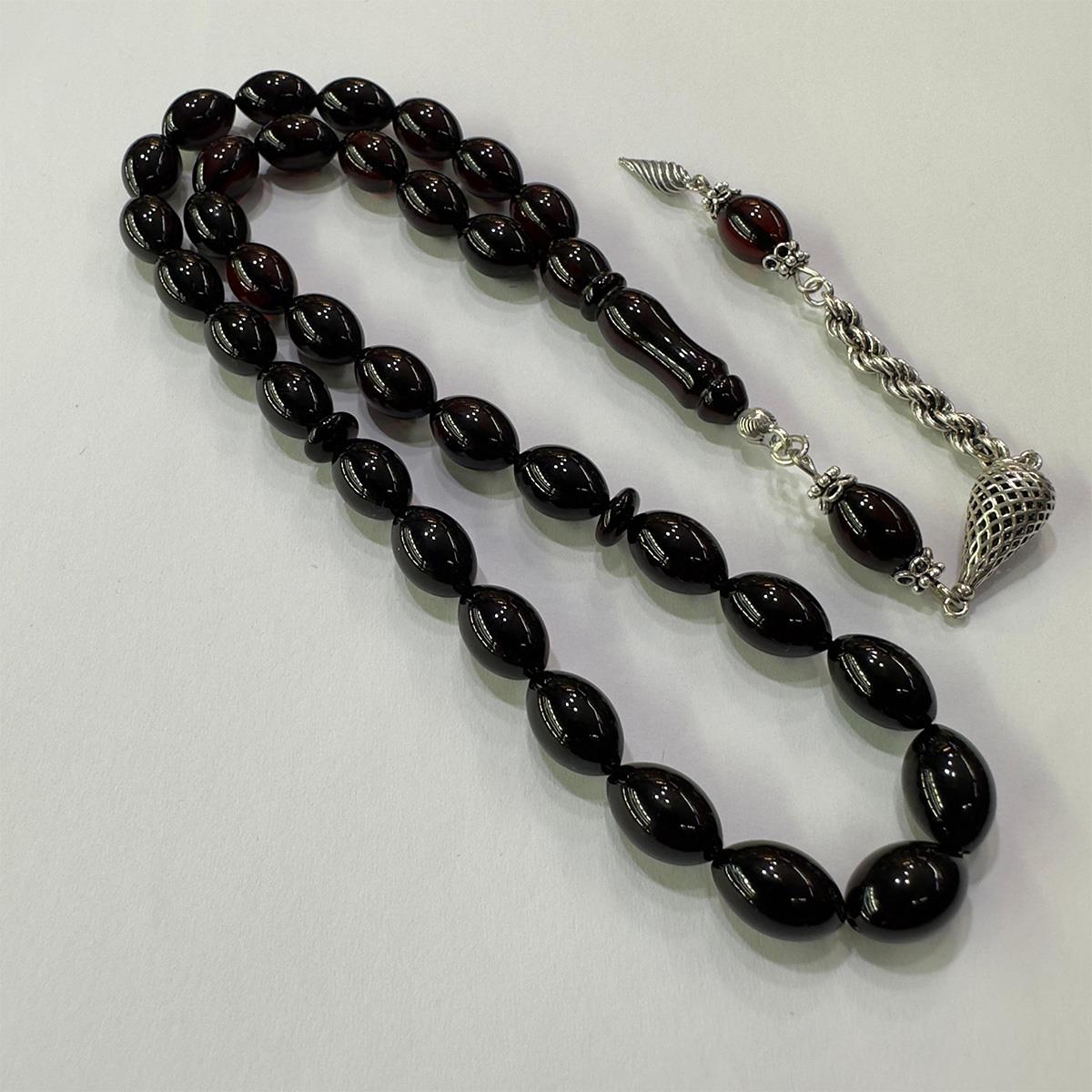 Kaliningrad Damla Kehribar Konyak Tespih 8*12 (mm)