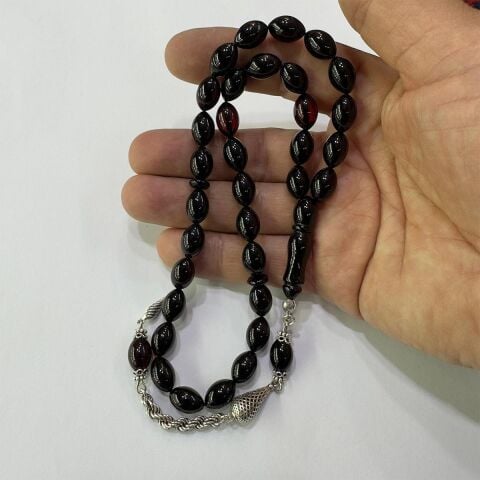 Kaliningrad Damla Kehribar Konyak Tespih 8*12 (mm)