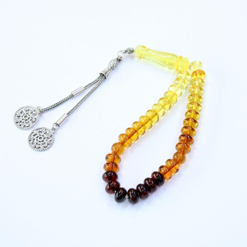 Basık Kaliningrad Damla Kehribar Tespih 8 (mm)