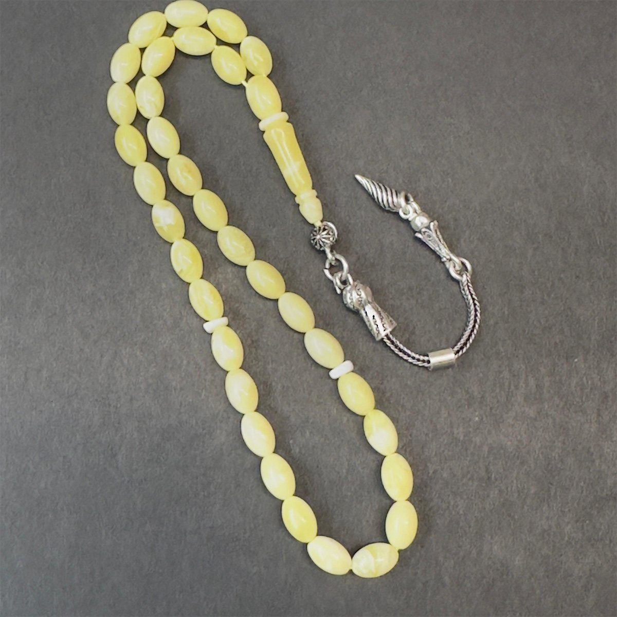 Akça Kaliningrad Damla Kehribar Tespih 5*7,5 (mm)