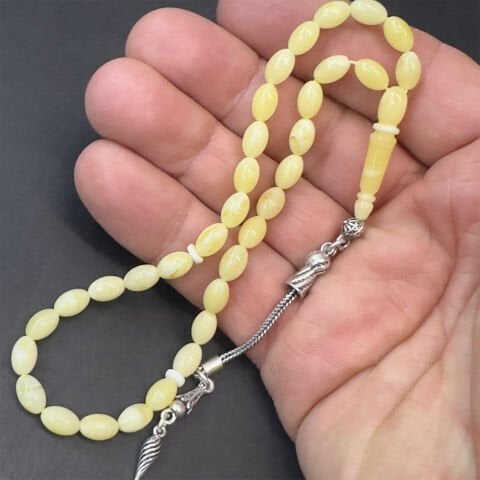 Akça Kaliningrad Damla Kehribar Tespih 5*7,5 (mm)