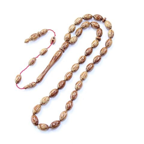 Usta İşçilikli Vahşi Palmiye Tespih 7*11 (mm)