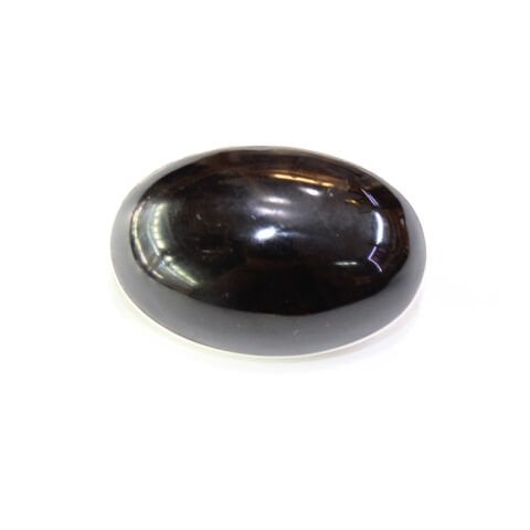 El Yapımı Oltu Taşı Broş Oval Model