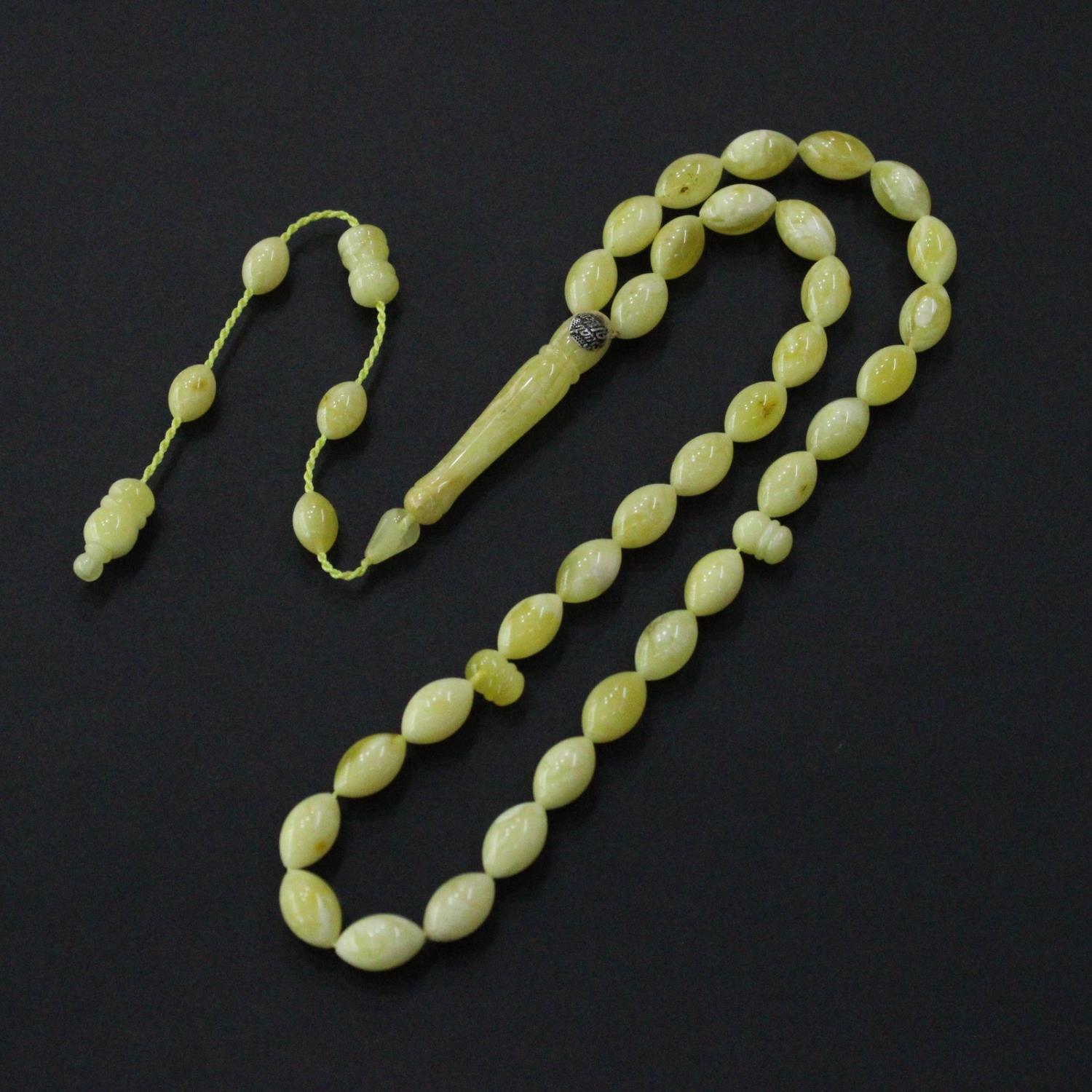 Fibo Kaliningrad Damla Kehribar Tespih 8*13 (mm)