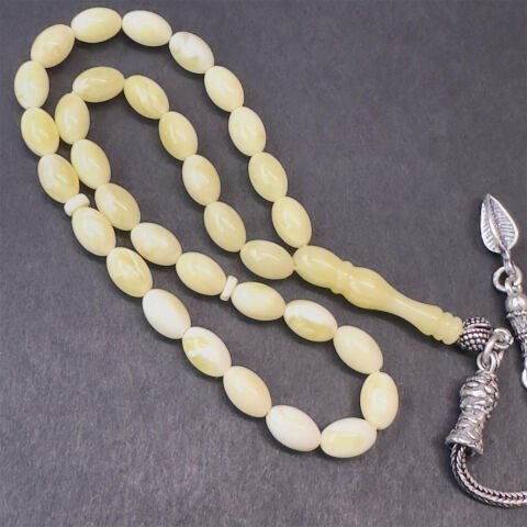 Akça Kaliningrad Damla Kehribar Tespih 5*7,5 (mm)-1