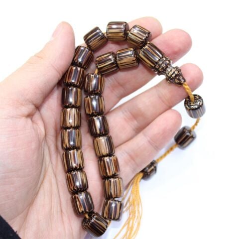 21 li Usta İşçilikli Maskot Vahşi Palmiye Tespih 11*11 (mm)