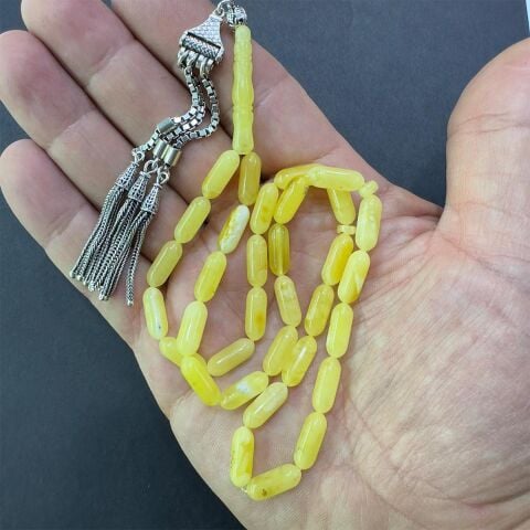 Kaliningrad Damla Kehribar Tespih Kapsül Model 5*13 (mm)