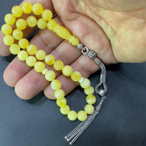 Akça Kaliningrad Damla Kehribar Küre Tespih 8 (mm)