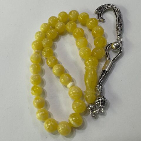 Akça Kaliningrad Damla Kehribar Küre Tespih 8 (mm)