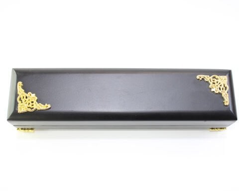 Lüks Işıklı Tespih Kutusu Dikdörtgen Model Siyah