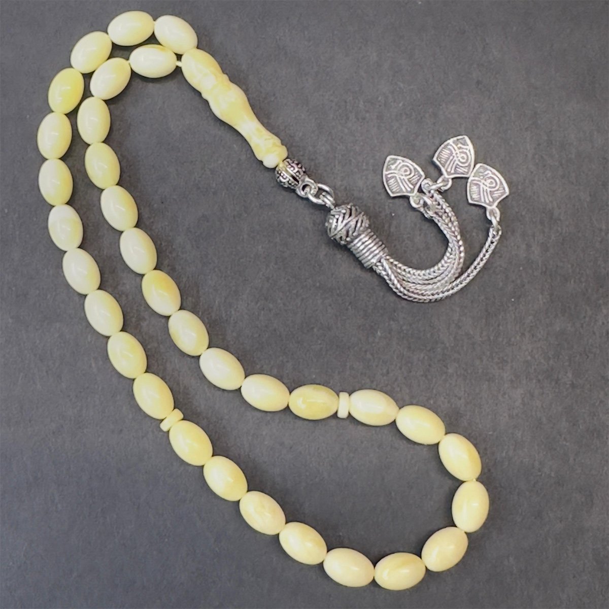 Akça Kaliningrad Damla Kehribar Tespih 5,5*8 (mm)-1