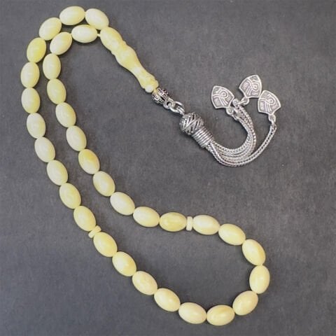 Akça Kaliningrad Damla Kehribar Tespih 5,5*8 (mm)-1