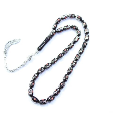 Mercan Papyon Model Oltu Taşı Tespih 6*9,5 (mm)